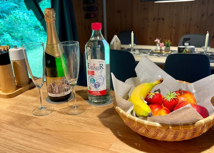 Ferienhaus Kleine Auszeit In Der Mit Kamin, Yogamatten, Schöne Küche